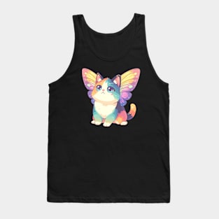 Rainbow Kawaii Cat Tank Top